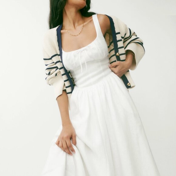 Reformation White Balia Dress - Picture 3 of 9